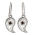 Garnet filigree dangle earrings, 'Passion at the Palace' - Polished Paisley-Shaped Garnet Filigree Dangle Earrings
