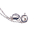 Halskette mit filigranem Anhänger und mehreren Edelsteinen - Herzförmige Halskette mit Anhänger aus Sterlingsilber mit mehreren Edelsteinen