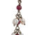 Pendientes colgantes con cuentas de espinela y perlas cultivadas - Pendientes colgantes con cuentas de espinela natural y perlas color crema