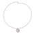 Cultured pearl choker pendant necklace, 'Loyalty from the Road' - Bukhara Emirate Coin and Biwa Pearl Choker Pendant Necklace