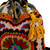 Embroidered silk drawstring sling, 'Spring Spirit' - Iroqi Embroidered Floral Silk Drawstring Sling with Tassels