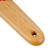 Wood shoehorn, 'Noble Helper' - Hand-Carved Ash Tree Wood Shoehorn with Blue Floral Detail