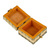 Wood, brass and tin jewelry box, 'Resplendent Square' - Handcrafted Wood Brass & Tin Jewelry Box with Leather Lining