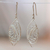 Sterling silver filigree dangle earrings, 'Fairy Essence' - High-Polished Oval Sterling Silver Filigree Dangle Earrings