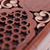 caja de rompecabezas de madera - Caja de rompecabezas clásica de madera de nogal con forma oblonga en color marrón