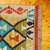Wool area rug, 'Delightful Flair' (1.5x1.5) - 1.5x1.5 Uzbek Hand-Knotted Rhombus-Themed Wool Area Rug
