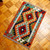 Wool area rug, 'Fascinating Patterns' (2x3) - Hand-Knotted Wool Area Rug with Rhombus Motifs (2x3)