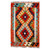 Wool area rug, 'Fascinating Patterns' (2x3) - Hand-Knotted Wool Area Rug with Rhombus Motifs (2x3)