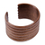 Wood cuff bracelet, 'Sylvan Mark' - Handmade Striped Walnut Wood Cuff Bracelet from Kazakhstan