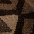 Alfombra de lana, (2,5x3) - Alfombra de lana marrón con estampado geométrico y flecos (2,5 x 3)