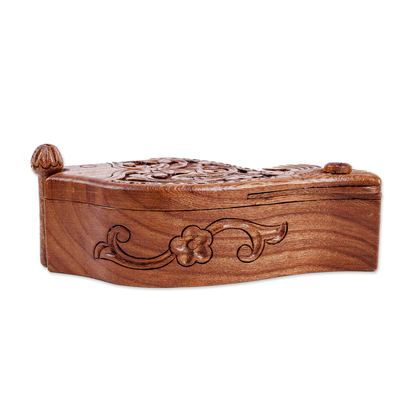 caja de rompecabezas de madera - Caja rompecabezas tradicional de madera de olmo pulida con forma de pez