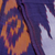 Ikat silk scarf, 'Royal Fantasy' - Handwoven Ikat Patterned Purple and Fuchsia Silk Scarf