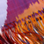 Ikat-Seidenschal - Handgewebter Seidenschal mit Ikat-Muster in Lila und Fuchsia