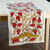 Embroidered cotton table runner, 'Passionate Nature' - Classic Suzani-Embroidered Pomegranate Cotton Table Runner