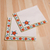 Embroidered cotton napkins, 'Lovely Daisy' (set of 2) - Set of 2 Embroidered Cotton Napkins in Red and Green Hues
