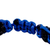 Agate and lapis lazuli macrame bracelet, 'Shambhala Style' - Agate & Lapis Lazuli Beaded Macrame Shambhala-Style Bracelet