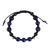 Multi-gemstone and vulcanite macrame bracelet, 'Shambhala Allure' - Handcrafted Multi-Gemstone Macrame Shambhala Style Bracelet