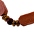 Stretch-Armband aus Jaspis- und Hämatitperlen - Handgefertigtes Stretch-Armband aus Jaspis-Hämatit und Holzperlen