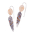 Sterling silver dangle earrings, 'Kingdom Gems' - Classic Sterling Silver Dangle Earrings with Gem Accents