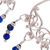 Lapis lazuli hoop chandelier earrings, 'Noble Nymph' - Polished Classic Lapis Lazuli Hoop Chandelier Earrings