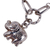 Lapis lazuli link choker pendant necklace, 'The Sage Giant' - Elephant-Themed Lapis Lazuli Link Choker Pendant Necklace