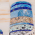 Multi-gemstone wall art, 'Khiva' - Handcrafted Traditional Cityscape Multi-Gemstone Wall Art