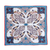Pañuelo de seda - Pañuelo de temática floral y vid 100% seda tejido a mano