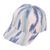 Gorra de béisbol de algodón - Gorra de béisbol de algodón azul y blanco con estampado Ikat hecha a mano