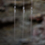 Adornos de vidrio soplado a mano (juego de 3) - Conjunto de tres adornos de carámbano de vidrio cristalino soplados a mano