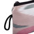 Cotton cosmetic bag, 'Pink Stage' - Pink and Teal Ikat Patterned Cotton Cosmetic Bag with Zipper