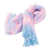 Bufanda de lana de cachemira - Bufanda tejida a mano de lana 100% cachemira a rayas en rosa y azul