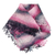 Schal aus Kaschmirwolle - Handgewebter gestreifter Schal aus Kaschmirwolle in Schwarz und Fuchsia