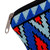 Neceser bordado Iroki - Neceser bordado con estampado geométrico en tonos azules