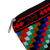 Iroki embroidered cosmetic bag, 'Mini Squares' - Colorful Geometric Patterned Iroki Embroidered Cosmetic Bag