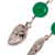 Chrysoprase dangle earrings, 'Prudent Shield' - Polished Natural Chrysoprase Dangle Earrings from Uzbekistan