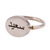 Sterling silver cocktail ring, 'Tribute to Happiness' - Minimalist Cocktail Ring with Arabic Script for Joyful