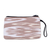 Cotton cosmetic bag, 'Ikat Tenderness' - Beige and White Ikat Patterned Cotton Zippered Cosmetic Bag