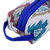 Ikat cotton cosmetic bag, 'Hypnotic Patterns' - Handmade Uzbek Ikat Cotton Cosmetic Bag with Handle