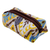 Ikat cotton cosmetic bag, 'Colorful Vibes' - Handcrafted Colorful Ikat Cotton Cosmetic Bag with Handle