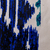 Bolso tote de algodón - Bolso tote de algodón azul con estampado Ikat hecho a mano en Uzbekistán