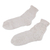 Calcetines de cachemir - Calcetines unisex de lana 100% cachemira tejidos a mano en color marfil