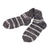 Cashmere wool socks, 'Misty Lines' - Handwoven Striped Grey 100% Cashmere Wool Socks