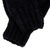 Manoplas de lana - Manoplas tejidas a mano 100% lana en negro