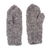 Manoplas de lana de cachemir - Manoplas tejidas suaves de lana 100 % cachemira en gris claro