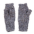 Cashmere fingerless mittens, 'Cozy in Winter' - Hand-Knit 100% Cashmere Wool Fingerless Mittens in Grey