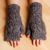 Cashmere fingerless mittens, 'Cozy in Winter' - Hand-Knit 100% Cashmere Wool Fingerless Mittens in Grey