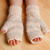 Cashmere fingerless mittens, 'Warm in Winter' - Beige and Grey Hand-Knit Cashmere Wool Fingerless Mittens