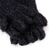 Fingerlose Fäustlinge aus Kaschmirwolle - Handgewebte fingerlose Fäustlinge aus 100 % schwarzer Kaschmirwolle