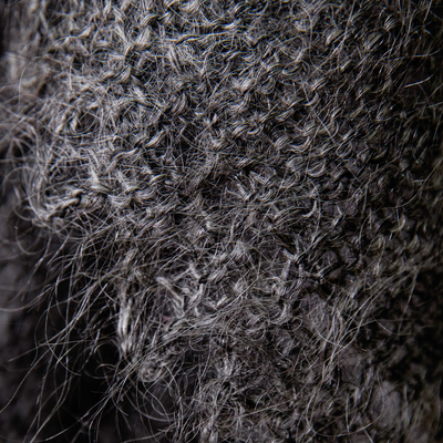 Chal de lana de cachemir - Chal suave tejido a mano 100% lana de cachemira en gris oscuro