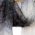 Bufanda de lana de cachemira - Bufanda de lana suave 100% cachemira tejida a mano en blanco y negro